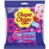 Chupa Chups Lollipop Bubblegum, Caramella Ripiena di Gomma Da Masticare, Gusto Ciliegia, Senza Glutine e Coloranti Artificiali, Busta con 8 Lecca Lecca, Monoporzioni, Ideale per Compleanni e Feste