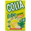 Golia Erbe Limone, Caramelle Dure Gusto Limone, con Vitamina C, Senza Zucchero, Confenzione da 2 da 49g