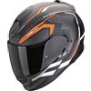 Scorpion casco integrale Exo-491 Kripta - Nero Arancione Bianco