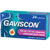 Gaviscon 500mg + 267mg Compresse Masticabili Gusto Menta per Bruciore di Stomaco Occasionale, 24 Compresse