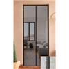 SANGIORGIO srl Zanzariera Magnetica Con Telaio Rigido Riducibile 150x250 Magnetix Plus Bianco Sangiorgio