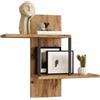 LBSIGN Mensola Libreria A Parete Industrial In Ferro E Legno 66x20x60H Voyage
