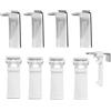 JJiaoLinin Supporti a Morsetto per Tende a Rullo,8Pcs Tenda a Rullo Staffa tende a rullo doppie/rullo duo senza foratura per PVC Tenda a Rullo in Legno Finestra Porta Anta Morsettiera per fissaggio a Rullo