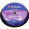 VERBATIM DVD+R Verbatim 4,7 GB box 10 pezzi
