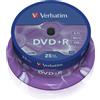 VERBATIM DVD+R Verbatim 4,7 GB box 25 pezzi