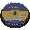 VERBATIM DVD+RW Verbatim 4,7 GB box 10 pezzi