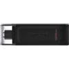 KINGSTON TECHNOLOGY Pendrive Kingston DataTraveler 70 128 GB USB tipo-C 3.2 Nero