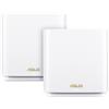 ASUS Router wireless ASUS ZenWiFi AX (XT8) Gigabit Ethernet Banda tripla (2.4 GHz/5 GHz/5 GHz) 4G Bianco