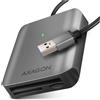 AXAGON CRE-S3 Lettore di Carte Esterno USB-A 3.2 3-Slot SD/microSD/CF UHS-II