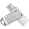 SANDISK Pendrive SanDisk Ultra Dual Drive Luxe 256 GB USB A 3.2 USB C 3.2 argento