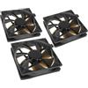 NOISEBLOCKER Ventola Noiseblocker BlackSilent Pro Fan PLPS 120 mm PWM Kit da 3