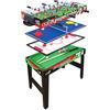 Sport One Tavolo Multigioco 4 in 1 Mini Calcetto 3 Manopole, Ping Pong, Carambola, Hockey