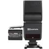 Quadralite Stroboss 36Evo Flash da Slitta con Batteria al Litio Li-ion per Fuji X