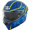 Kyt Casco Moto Integrale KYT R2R CONCEPT Opaco Blu Giallo