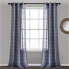 Lush Decor Coppia di tende per finestra velate con occhielli, 96,7 cm di larghezza x 239,1 cm di lunghezza, blu navy