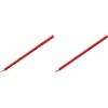 Faber-Castell 112429 - Matita colorata 2001, FSC 100%, Rosso(Rosso Scarlatto) (Confezione da 2)