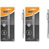 BIC Criterium-Portamine meccanico, 0,7 mm Blister x 1 2mm HB argento (Confezione da 2)