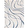 Safavieh Tappeto Zottelig per soggiorno, sala da pranzo, camera da letto, Florida Shag Collection, pelo alto, crema e blu, 61 x 91 cm