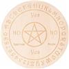 GORGECRAFT Tavola del Pendolo con Motivo A Stella Divinazione in Legno Tavola per Messaggi Metafisica Tavole per Intaglio del Legno Divinazione Stregoneria Altare Sottobicchiere Forma, 149mm
