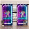 PETTI Artigiani Italiani - Tende a Pannelli per Interno con Anelli 2 Pezzi 140x280cm, Tenda Camera da Letto e Soggiorno Oscuranti Isolanti e Moderne, Gamer, 100% Made in Italy