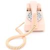 GPO Trim Telefono Fisso, con Filo, Quadrante con Tastierino e Suoneria a Campanello Autentica, per Casa e Hotel - Rosa