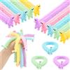 Ainiv 10PZ Corde Elastiche Colorate per Adulti e Bambini, Decompressione Stretchy Rope, Giocattoli di Decompressione, Colorful Sensory String, Gadget Compleanno Bambini, Regalini Fine Festa -Alpaca