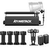 ATOMSTACK R3 PRO Rullo rotante laser inciso laser, rullo rotante a Y con incisione girevole a 360° per incidere oggetti cilindrici (4 colonne di rialzo supplementari, 2 alberi di supporto ausiliari)