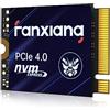 fanxiang S700 M.2 2230 500GB NVMe SSD PCIe 4.0 Unità interna a stato solido, fino a 4800 MB/s, compatibile con Steam Deck e Surface Pro 7+/8/9/X
