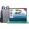Acer Notebook Intel N6000 SSD 256 GB RAM 8 GB 15,6" FullHD Blue Pronto all'Uso