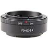 FOTGA FD-EOSR Anello convertitore per Canon FD obiettivo compatibile con Canon EOS R R3 R5 R5C R6 Mark II R7 R8 R10 R50 R100 RP EOSR la fotocamera mirrorless