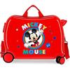 CARTOON Trolley da viaggio Topolino, Disney, valigia in ABS 50 cm, cavalcabile per bambini, trainabile