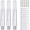 CyeeLife 48mm Alberi di Freccette in plastica,15 Pezzi,con 20 Anelli di Pecora,2BA&PC Dart Shafts