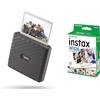 Fujifilm instax Link WIDE Mocha Grey - Stampante per Smartphone a Sviluppo Istantaneo + Confezione da 10 Pellicole Istantanee instax WIDE, Dimensioni Stampa 99x62 mm
