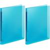 Favorit Raccoglitore Polipropilene Lumina 22X30 4 Anelli Tondi Diametro 15 mm, Blu