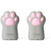Legami - Temperino con Contenitore, Meow, 4,5x7 cm, in plastica, Doppio Foro per Matite Standard e Jumbo, Coperchio Richiudibile, Serbatoio per Trucioli, Specchio sul Retro (Confezione da 2)