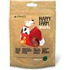 Croci Happy Farm - Premio masticativo per cani, snack cane naturale, alimento complementare proteico con verdure, Pollo e Patate dolce, 80g