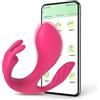 NURCIX Vibratore Vibratore di controllo APP Bluetooth 3 in 1 Per Vibratore per clitoride femminile Punto G Dildo Plug anale Giocattolo del sesso Coppia Merci per adulti