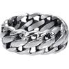 iXXXi Men Anello Dodge Argento antico | 21mm, Acciaio inossidabile, Nessuna pietra preziosa