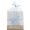 INTERBABY · Set di 3 Mussole di Bambù BEAR bluper neonati · 55x70 cm · Bambù&Cotone