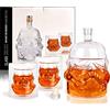 JUSSES Whiskey, caraffa da whisky con 2 bicchieri da whisky, decanter da 750 ml, regalo per uomini, set da whisky per bourbon, single malt, jameson, irlandese, vino, scotch, brandy