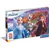 Clementoni Disney, Italia Clementoni-23739-Supercolor Frozen 2-104 maxi pezzi, puzzle bambini, Multicolore, 23739