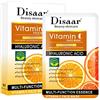 DISAAR BEAUTY Maschera Viso All'Acido Ialuronico Vitamina C Essenza Riparatrice Antietà 10 PZ