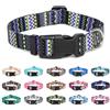 Suredoo Collare per Cani, Nylon Morbido Regolabile Collari per Cani, Gatti, Cuccioli di Taglia Piccola Media Grande (M, Tribale Viola)