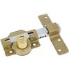 Amig - Chiavistello per Porta | 88 x 153 mm | Con Cilindro Rotondo di Sicurezza | Cilindro Interno di 34 mm | Include 5 Chiavi a Punti | Acciaio con Finitura Martellata