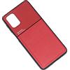 Kepuch Mowen Cover Custodia Case Piastra Metallica Incorporata per Samsung Galaxy M31S - Rosso