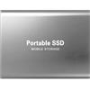 MIKLOO 4TB Hard Disk Esterno, Disco rigido esterno portatile da USB 3.1 ad alta velocità viene fornito con due adattatori HDD esterno ​per Mac, PC, laptop (argentato)