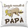 Vulfire Federa per Cuscino Regalo uomo compleanno originale Idee Regali per lui per la Festa del papà, L'angolo russante di papà 3 - senza Imbottitura (Bianco 3, Quadrato)