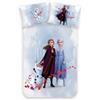 MTOnlinehandel Biancheria da letto 100 x 135 cm, 40 x 60 cm, in flanella di flanella, Frozen, biancheria da letto per bambini, 1 federa 40 x 60 cm, 1 copripiumino da 100 x 135 cm, Anna & Elsa