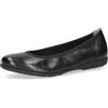CAPRICE Donna Ballerine in Pelle Piatte, Nero (Black Nappa), 38 EU