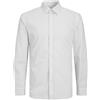JACK & JONES Jjjoe Print Shirt LS Ss24 Camicia, Bianco/AOP: Ditsy AOP S24, M Uomo